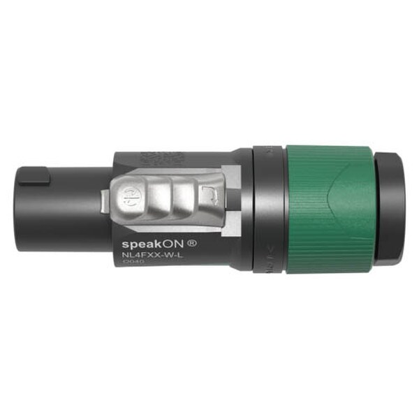 Main product image for Neutrik NL4FXX-W-L Speakon 4-Pole Cable Connector Green 10 to 16mm Dia. Cable092-2287